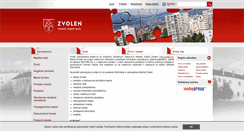 Desktop Screenshot of mesto.zvolen.sk